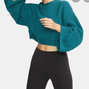 Sweaty Betty Green Crop Jumper | Blossom